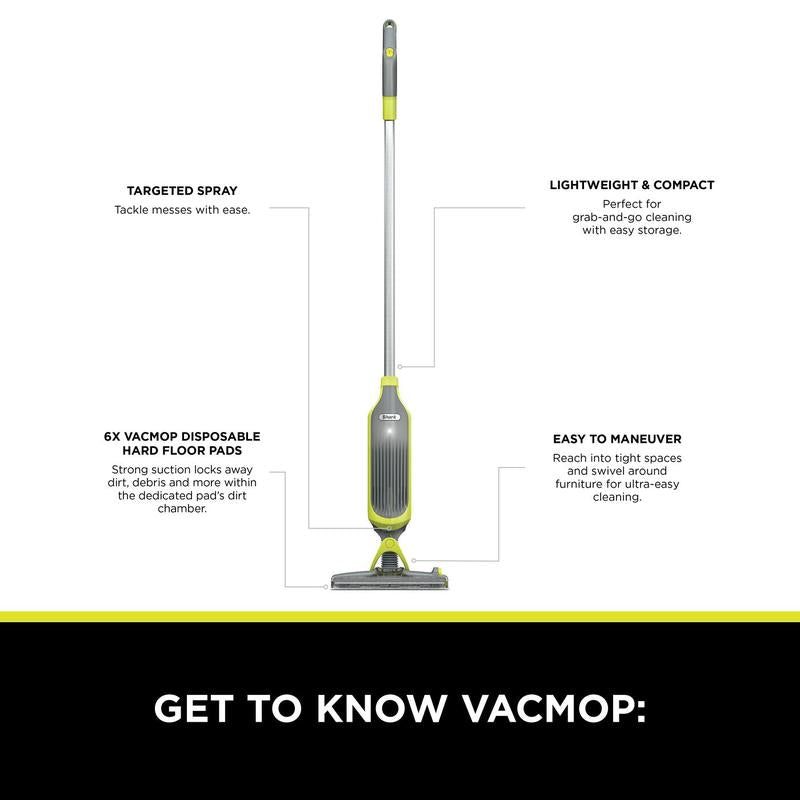 Shark VacMop 2-in-1 Cordless Vacuum Mop with Targeted Spray Complete Kit
